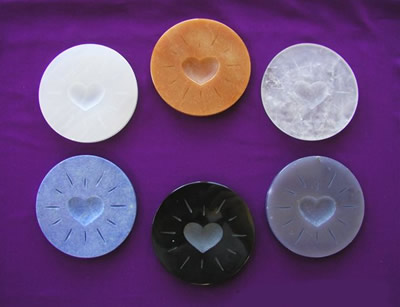 Enerdiscs energentic gem coasters alter water to create powerful cleansing and energizing essences