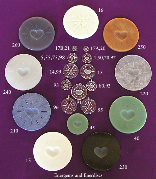 ENERGEMS and ENERDISCS - neutralize EMFs, geopathic and atmospathic stresses, including those from cell phones